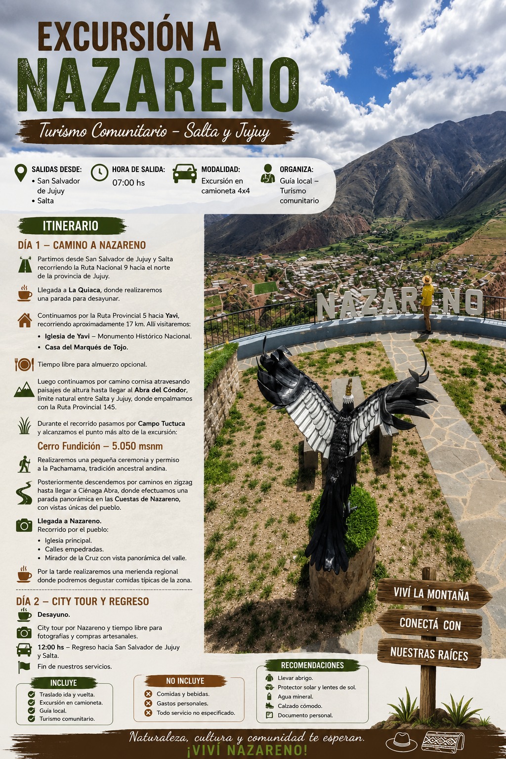Excursión Jujuy a Nazareno